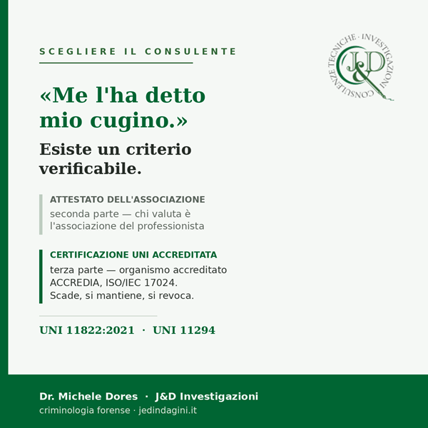 SCEGLIERE IL CONSULENTE